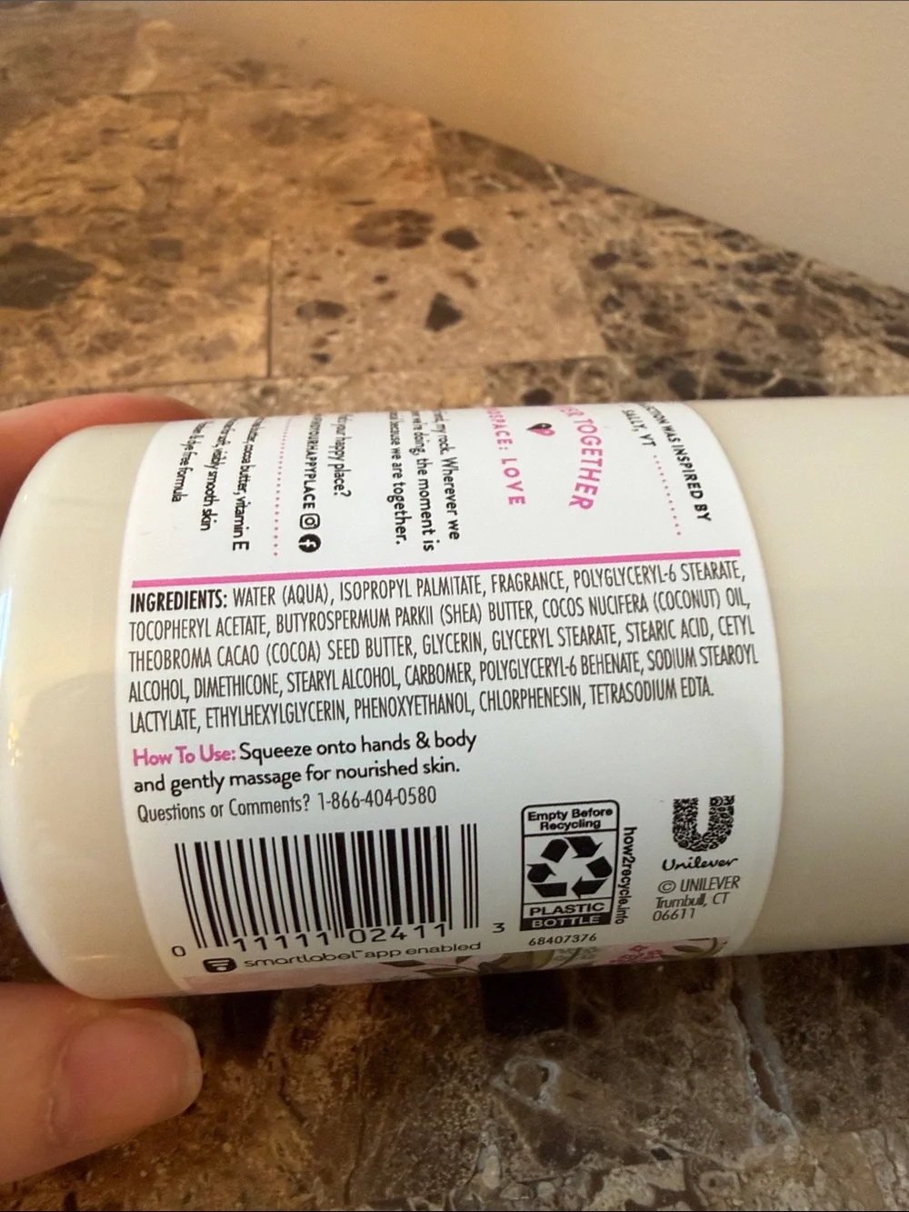 NEW Wrapped In Your Arms Body Lotion Blush Rose